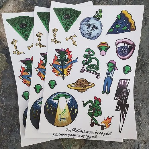 Rollershop Stickers - UFO