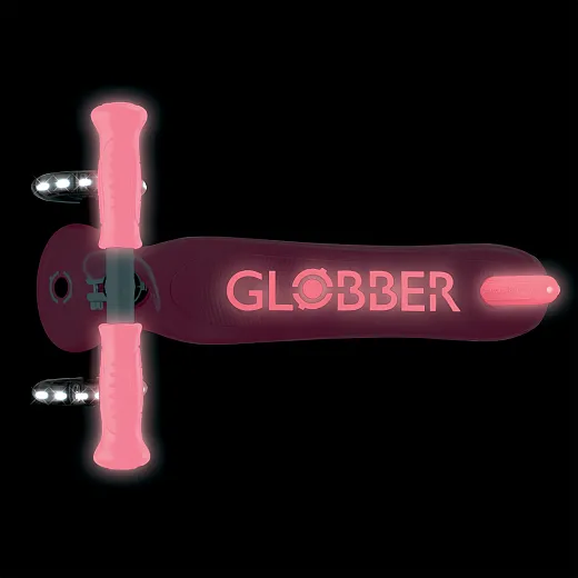 Globber Primo Plus Glow Lights - Coral Pink (443-110)