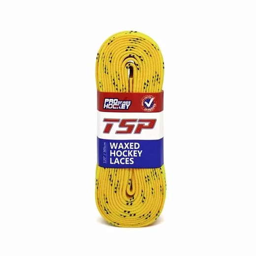 TSP Waxed hockey laces с пропиткой - Yellow