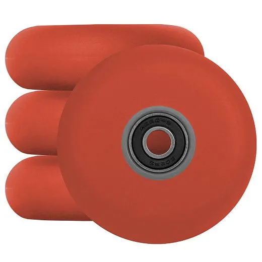 Ride Story Hunky-dory Wheels 80mm/85A (4pcs) + ABEC 9, Red/Grey