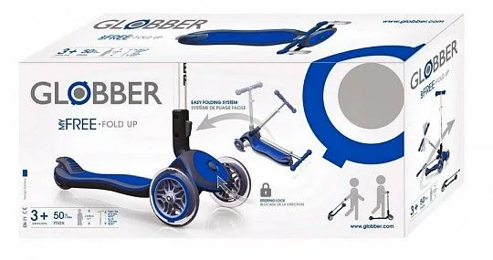 Globber Elite S My Free Fold up Dark Blue