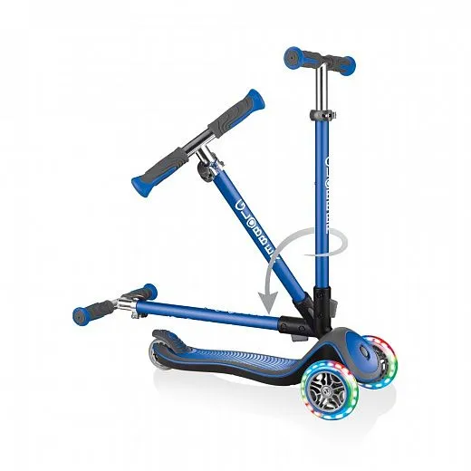 Globber Elite Deluxe Lights Blue Globber Elite Deluxe Lights Blue