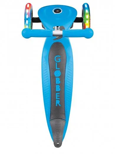 Globber Primo Foldable Lights Sky Blue