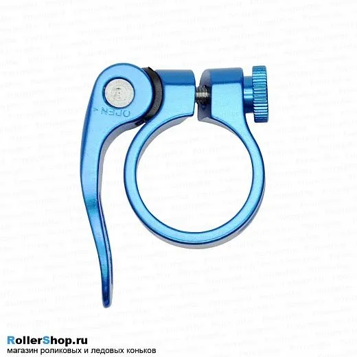  Хомут для руля самоката 31,8 мм. синий
