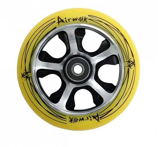 Tech Team Колесо 110 мм. для трюкового самоката с подшипниками. Желтое