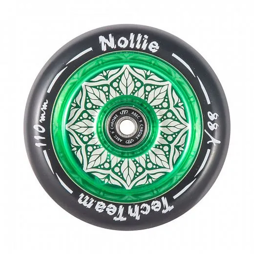 Tech Team TT 110 мм. Flat Solid Nollie - 2019 Green/Black, с подшипниками