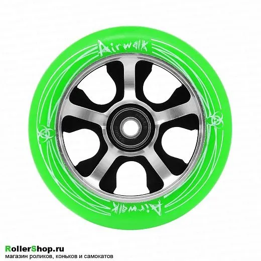 Tech Team Колесо 110 мм. для трюкового самоката с подшипниками. Зеленое Tech Team Колесо 110 мм. для трюкового самоката с подшипниками. Зеленое