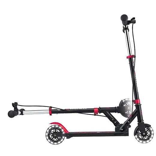 Globber Flow Element Junior Lights - Black/Red