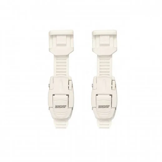 Bont Slimline Buckle Set White Bont Slimline Buckle Set White