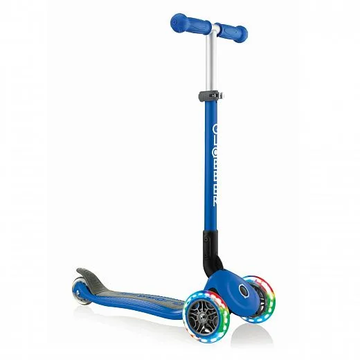 Globber Primo Foldable Lights Dark Blue