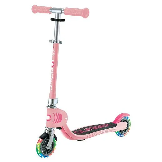 Globber Flow 125 Foldable Junior Lights - Pastel Pink Globber Flow 125 Foldable Junior Lights - Pastel Pink