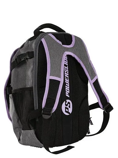 Powerslide Fitness Backpack - 2024 Grey/Violet/Black