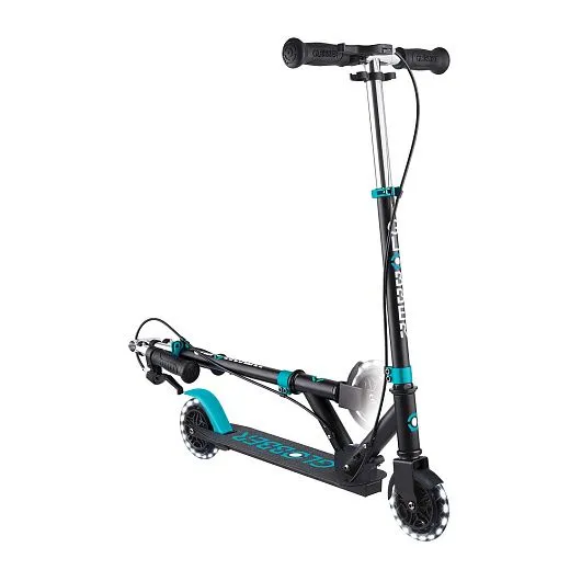 Globber Flow Element Junior Lights - Black/Teal