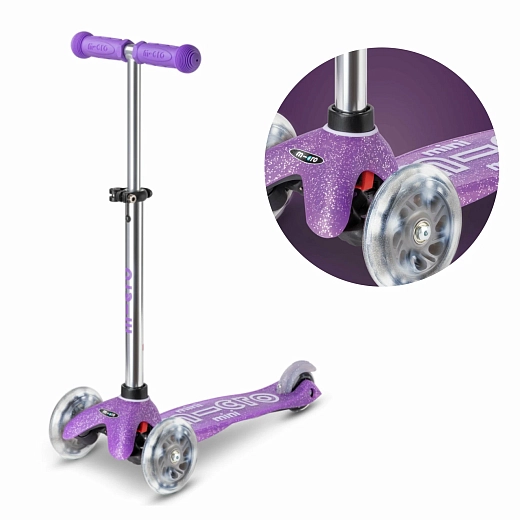 Micro Mini Deluxe Fairy Glitter LED - Сиреневый