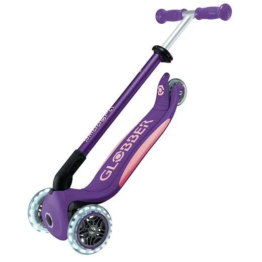Globber Primo Foldable Plus Lights V2 - Purple