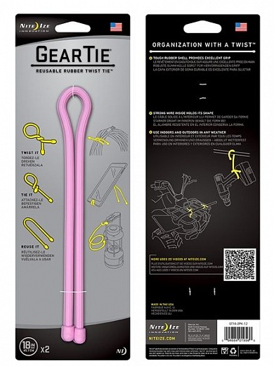NiteIze Gear Tie "18 Pink