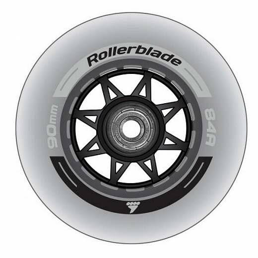 Rollerblade Wheel/Bearing XT 90/84A + SG9 - 2022 Clear