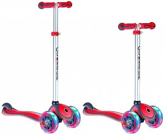 Globber Primo Plus Lights Red