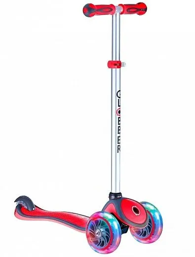 Globber Primo Plus Lights Red