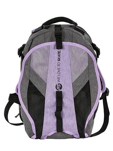Powerslide Fitness Backpack - 2024 Grey/Violet/Black