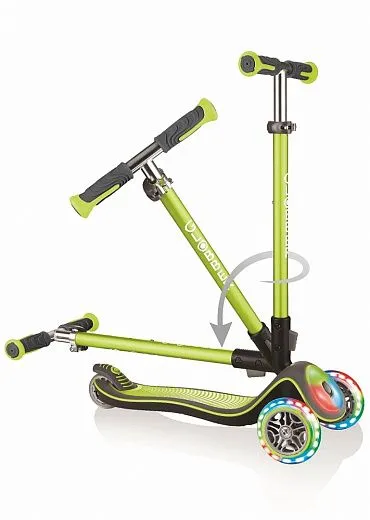 Globber Elite Deluxe Flash Lights - 2020 Green