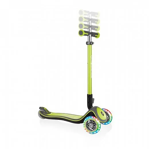 Globber Elite Deluxe Lights Green