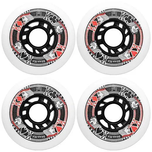 FR Skates Street Kings 84/85A White/Black 4шт