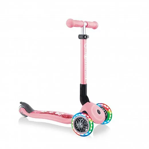 Globber Junior Foldable Fantasy Lights - 2021 Pastel Pink