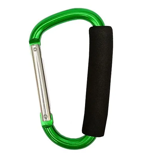  Карабин для переноски роликов, алюминиевый зеленый