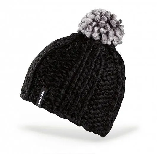 Dakine Floyd black, шапка с помпоном