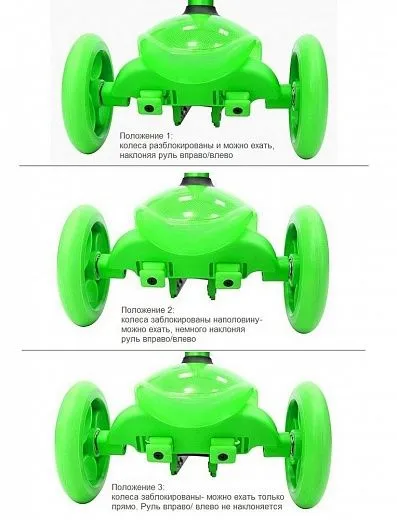 Y-scoo Trio Diamond 120 Kaleidoscope Green