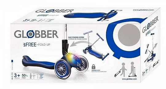 Globber Elite F My Free Fold up Dark Blue