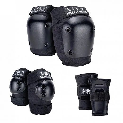187 KILLER PADS パッドセット S/M ブラック Набор защиты 187 Killer Pads Six Pack Pad Set - Black, купить с