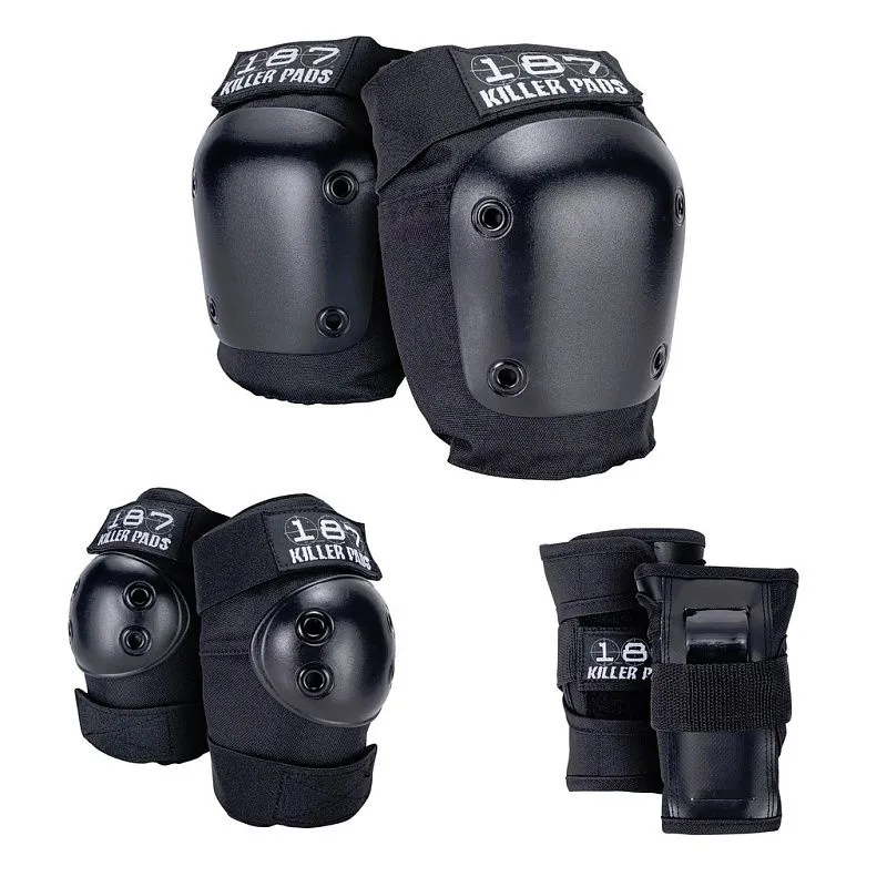 Набор защиты 187 Killer Pads Six Pack Pad Set - Black, купить с