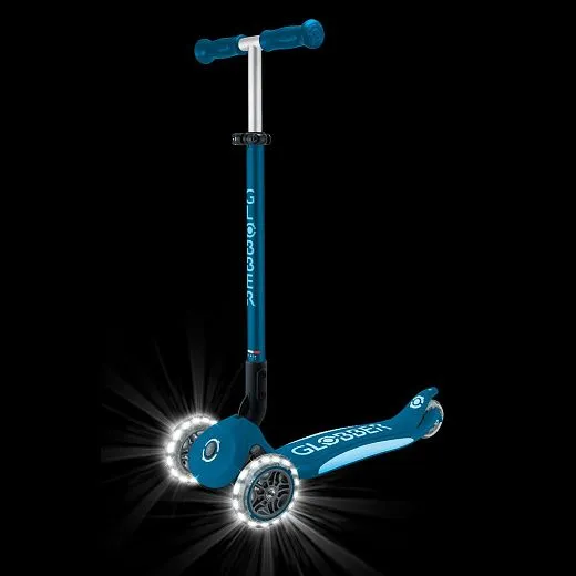 Globber Primo Foldable Plus Lights V2 - Lights Blue