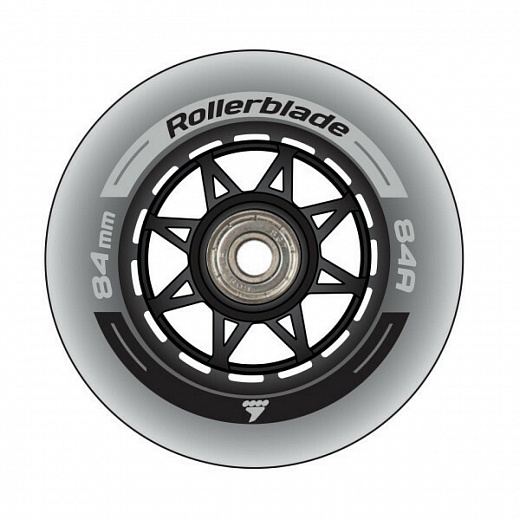 Rollerblade Wheel/Bearing XT 84/84A + SG7 - 2022 Clear