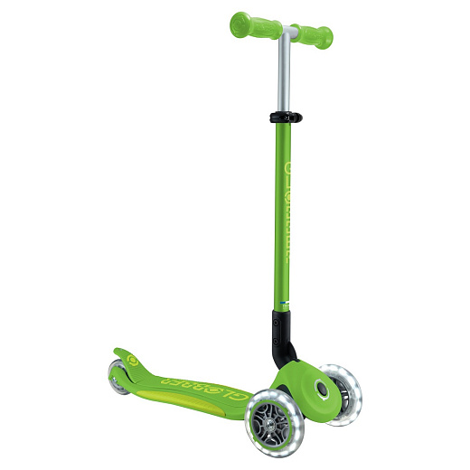 Globber Primo Foldable Plus Lights V2 - Apple Green