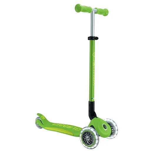 Globber Primo Foldable Plus Lights V2 - Apple Green
