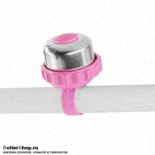  Маленький поворотный звонок розовый