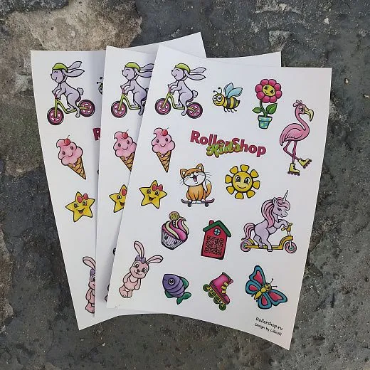 Rollershop Kids Stickers - Girl