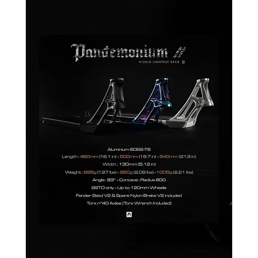 Ethic Pandemonium V2 Deck 540 Black