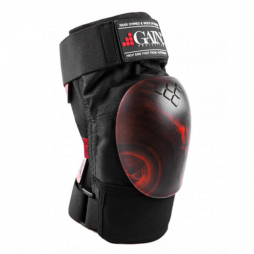 Gain The Shield Hard Shell Knee Pads - Black/Red