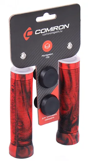 Comiron Grips 125 мм., TPE, 2 шт,  красный/черный