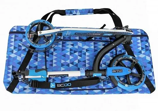Y-scoo Чехол-портмоне для самоката 230 Ромбы голубые