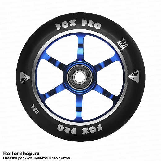 Fox Pro Колесо 110 мм. 6ST Черный/синий
