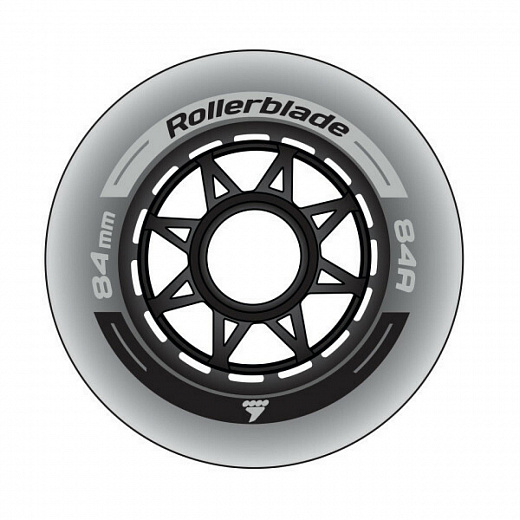 Rollerblade Wheels Pack XT 84/84A (8PCS) - 2022 Clear