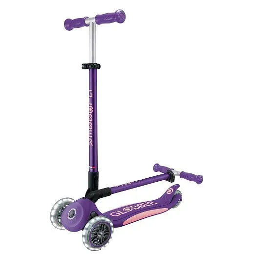 Globber Primo Foldable Plus Lights V2 - Purple