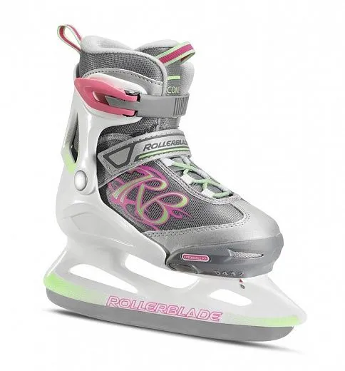 Rollerblade Comet Ice G - White/Light Green/Pink