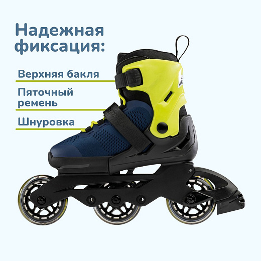 Rollerblade Microblade 3WD - 2022 Blue Royal/Lime