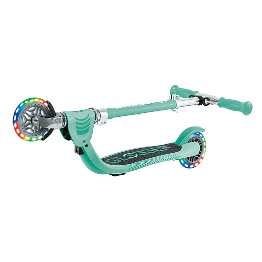 Globber Flow 125 Foldable Junior Lights - Mint